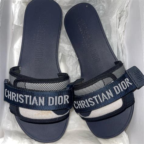 denim dior slides|christian Dior slides for women.